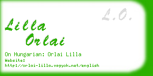 lilla orlai business card